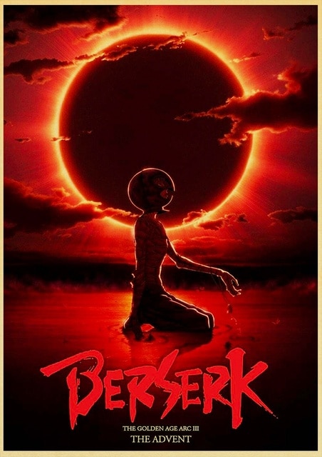 BERSERK Posters Retro Kraft Paper Vintage Room Home Bar Cafe Decor Aesthetic Art Wall Painting.jpg 640x640 15 - Berserk Merch