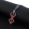 Japan PS4 Game Berserk Logo KeyChain Sword Wind Legends Warrior Sword Metal Keyring For Men Key 1 - Berserk Merch