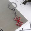 Japan PS4 Game Berserk Logo KeyChain Sword Wind Legends Warrior Sword Metal Keyring For Men Key 3 - Berserk Merch