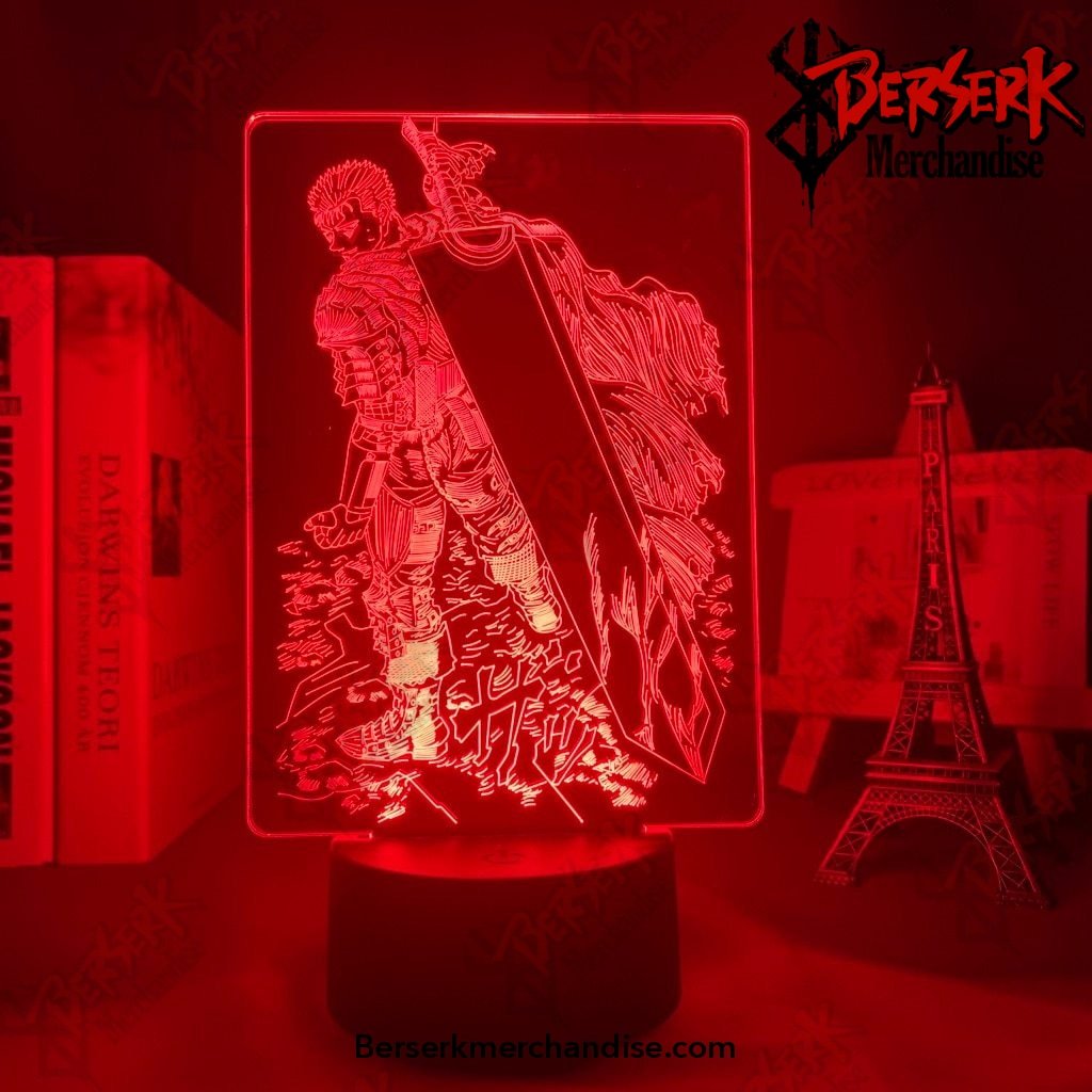 acrylic led night light anime berserk guts 403 - Berserk Merch