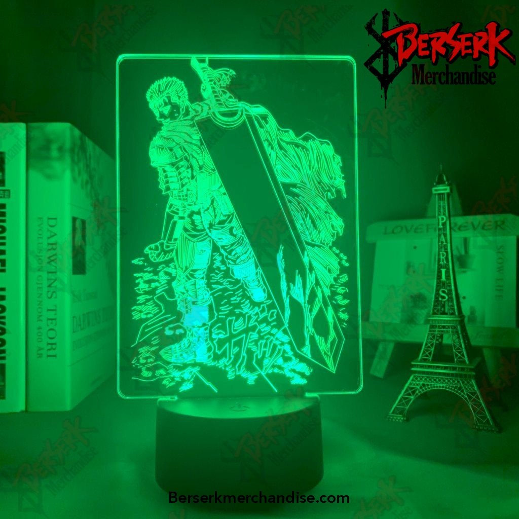 acrylic led night light anime berserk guts 729 - Berserk Merch