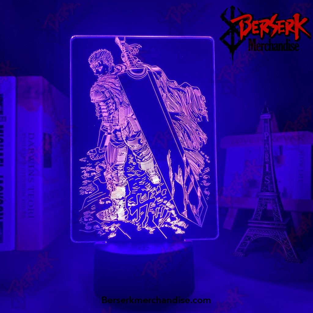 acrylic led night light anime berserk guts 963 - Berserk Merch