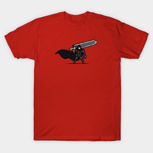 Guts 8 Bit T-Shirt Official Berserk Merch