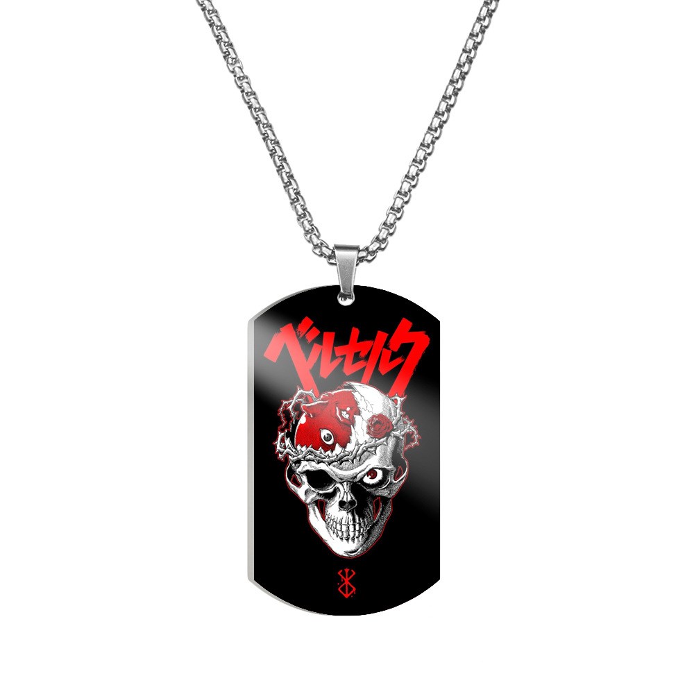 Anime Berserk Behelit Guts Necklace Cosplay Griffith Egg Of King The Golden Age Arc Stainless Steel 5 - Berserk Merch