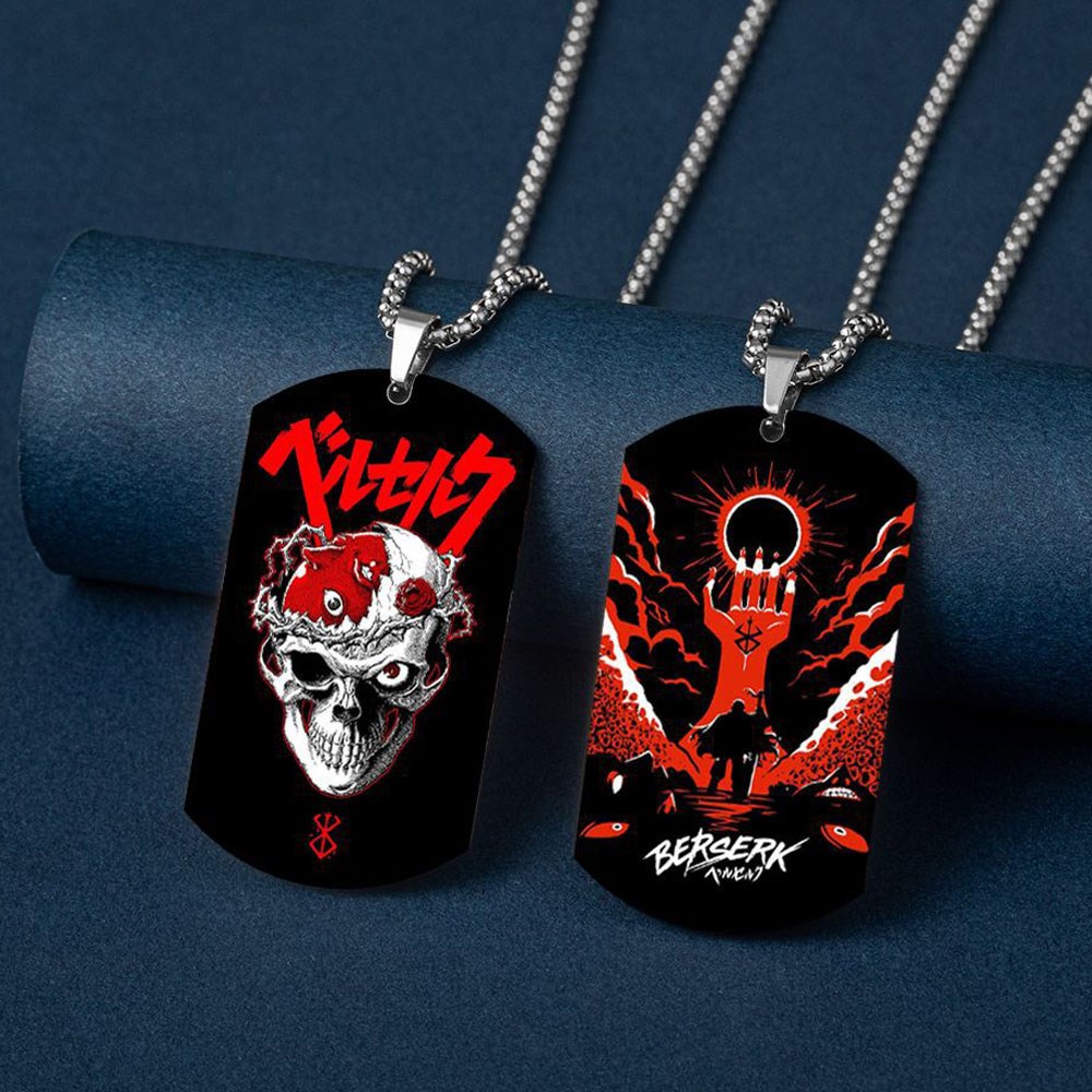 Anime Berserk Behelit Guts Necklace Cosplay Griffith Egg Of King The Golden Age Arc Stainless Steel - Berserk Merch
