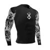 Anime Berserk Compression Shirt Men Gym Workout Running Tops Undershirts Print Long Sleeve Quick Dry Athletic - Berserk Merch