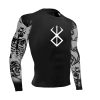 Anime Berserk Compression Shirts for Men Arm Skull Print Rash Guard Gym Workout Fitness Undershirts Quick 1 - Berserk Merch