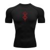Anime Berserk Guts Men s Compression Shirt Fitness Sport Running Tight Gym TShirts Athletic Quick Dry 1 - Berserk Merch