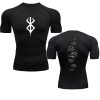 Anime Berserk Guts Men s Compression Shirt Fitness Sport Running Tight Gym TShirts Athletic Quick Dry - Berserk Merch