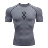 Anime Berserk Guts Men s Compression Shirt Fitness Sport Running Tight Gym TShirts Athletic Quick Dry 8 - Berserk Merch
