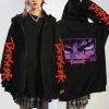 Anime Berserk Harajuku Guts Eyes Manga Zipper Hoodies Men 90s Vintage Cartoon Harajuku Oversized Jacket coat - Berserk Merch