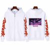 Anime Berserk Harajuku Guts Eyes Manga Zipper Hoodies Men 90s Vintage Cartoon Harajuku Oversized Jacket coat 4 - Berserk Merch