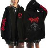 Anime Berserk Zipper Jackets Guts Hoodies Men s Fleece Sweatshirts Women s Oversized Hoodie Y2K Zip 2 - Berserk Merch