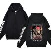 Autumn Fleece Full Zipper Jackets Anime Berserk Print Sweatshirts Streetwear Loose Men s Hoodies Harajuku Casual - Berserk Merch