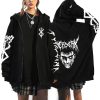 Berserk Anime Hoodie Men Zip Up Hooded Sweatshirt Anime Zipper Jackets Casual Print Women Unisex Black 1 - Berserk Merch