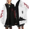 Berserk Anime Hoodie Men Zip Up Hooded Sweatshirt Anime Zipper Jackets Casual Print Women Unisex Black - Berserk Merch