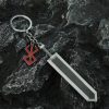 Berserk Anime Keychain Guts Sword Jewelry Set Key Chain Keyrings Keychains for Men Women Accessories Key 3 - Berserk Merch