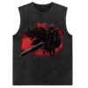Berserk T Shirt Anime Washed Vest Guts Sleeveless Vintage Tank Top Streetwear T Shirts Summer Harajuku 4 - Berserk Merch