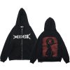 Berserk Zipper Hoodie Anime Long Sleeve Sweatshirts Harajuku Cool Men Women Jackets Clothes Hip Hop Casual - Berserk Merch