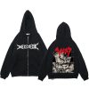 Berserk Zipper Hoodie Anime Long Sleeve Sweatshirts Harajuku Cool Men Women Jackets Clothes Hip Hop Casual 5 - Berserk Merch