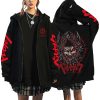 Japanese Anime Berserk Zipper Hoodies Funny Guts Eyes Printed Jackets Hip Hop Streetwear Casual Fleece Long 3 - Berserk Merch