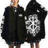Japanese Berserk Zip Up Jackets Anime Guts Eyes Graphics Hoodies Hip Hop Streetwear Sweatshirts Unisex Loose 3 - Berserk Merch