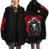 Japanese Berserk Zip Up Jackets Anime Guts Eyes Graphics Hoodies Hip Hop Streetwear Sweatshirts Unisex Loose 4 - Berserk Merch