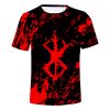 New Japanese Anime Berserk 3D Printing T Shirts Casual Funny T Shirt Men Manga Graphic T 2 - Berserk Merch