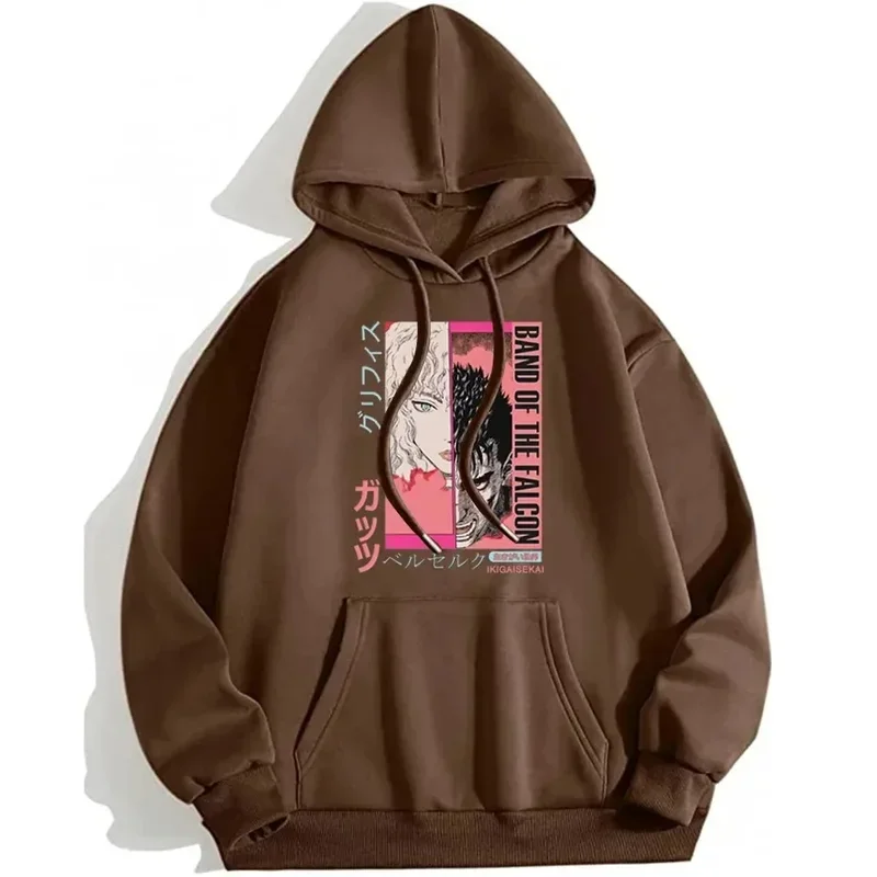 kf S26b6afbcc75a4cc495bc5501be9f4029Y New Japanese manga Berserk Swordwind Saga Peripheral Hooded Sweatshirt - Berserk Merch