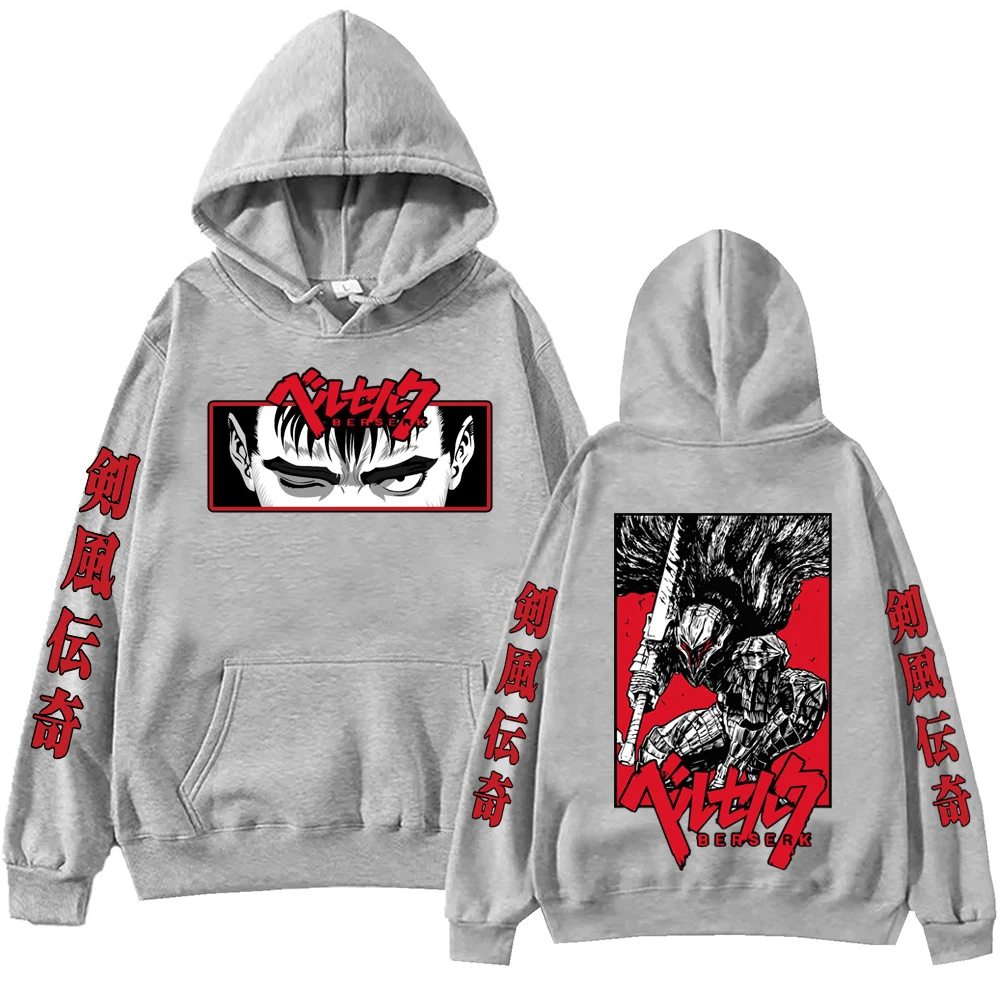 kf S8537f627e9564a8c8f0b8400cab8cd15L Anime Berserk Guts Hoodie Harajuku Hip Hop Pullover Tops Sweatshirt Fans Gift - Berserk Merch