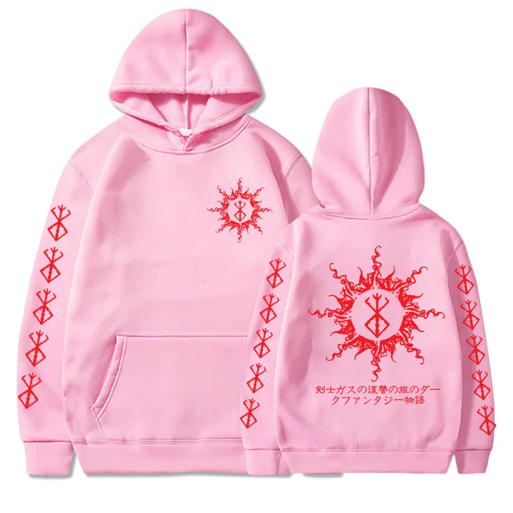 kf Sd0c558c453e5425f9748f0fe43d86d2cZ Japanese Anime Berserk Logo Hoodies Streewear Clothes Men Women Harajuku Red Letter Graphics Winter Warm Oversized - Berserk Merch