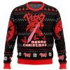 Christmas Red Guts Berzerk men sweatshirt FRONT mockup - Berserk Merch